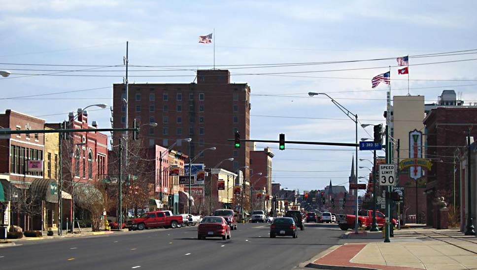 Garrison Avenue in downtown Fort Smith, Arkansas